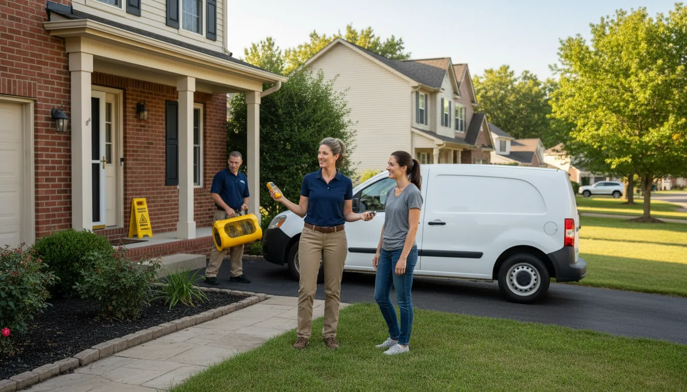 Residential water damage restoration in Red Cloud, NE
